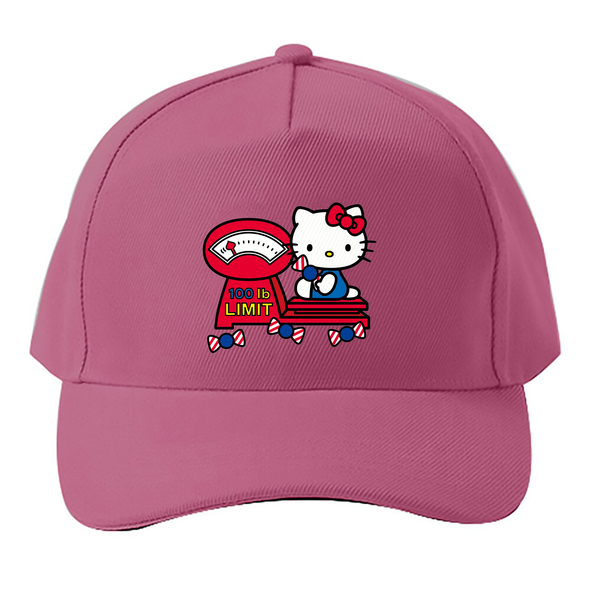 （画像用） Hello Kitty ハローキティ ベースボールキャップ 綿100％ 男女兼用 帽子 スポーツ